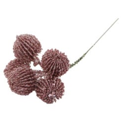 Creanga decorativa bobite cu glitter Nalba 20 CM
