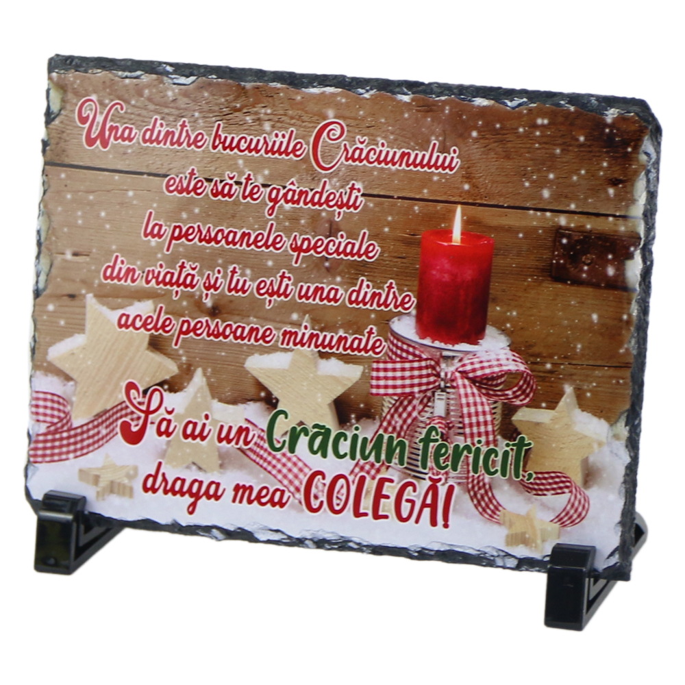 Placa ardezie "Craciun Fericit Placa ardezie "Craciun Fericit