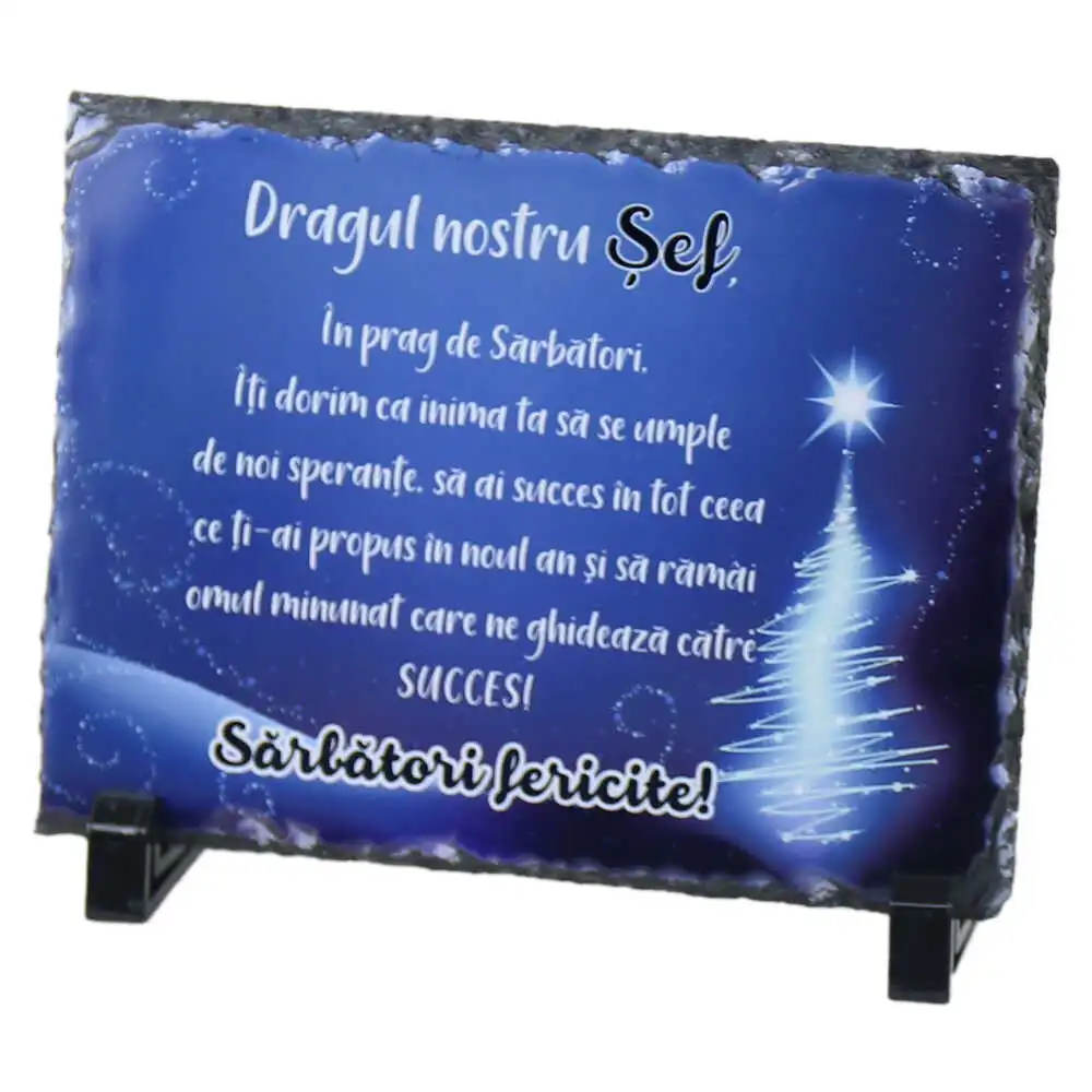Placa ardezie "Dragul nostru Sef Placa ardezie "Dragul nostru Sef