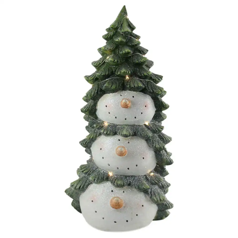 Om de zapada din ceramica cu leduri 26x50 CM Om de zapada din ceramica cu leduri 26x50 CM