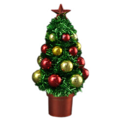Decor Craciun Bradut cu globuri 16 CM
