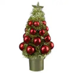 Decor Craciun Bradut cu globuri 16 CM