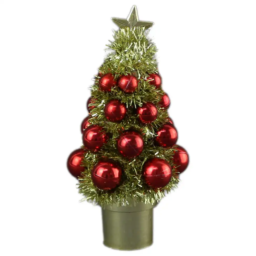 Decor Craciun Bradut cu globuri 16 CM Decor Craciun Bradut cu globuri 16 CM