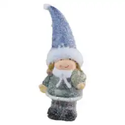 Figurina Fetita cu inimioara glitter din ceramica 19 CM