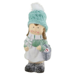 Figurina Craciun Fetita din ceramica 21 CM