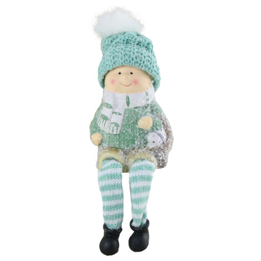 Figurina Copil din ceramica cu picioare mobile 23 CM