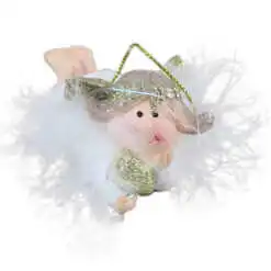 Figurina Ingeras cu rochita tulle 8 CM