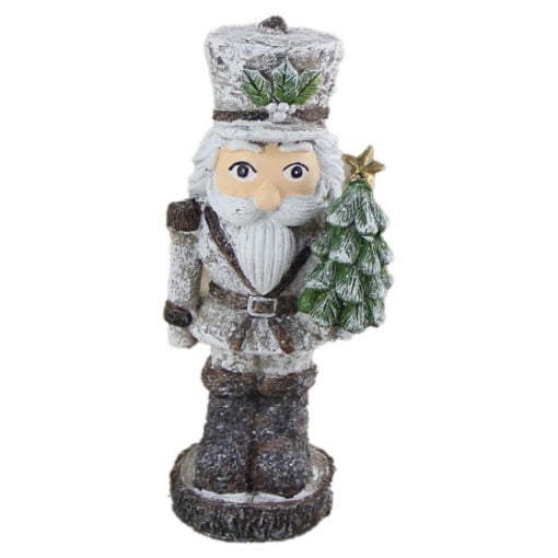 Figurina Craciun Nutcracker cu brad din rasina 18 CM
