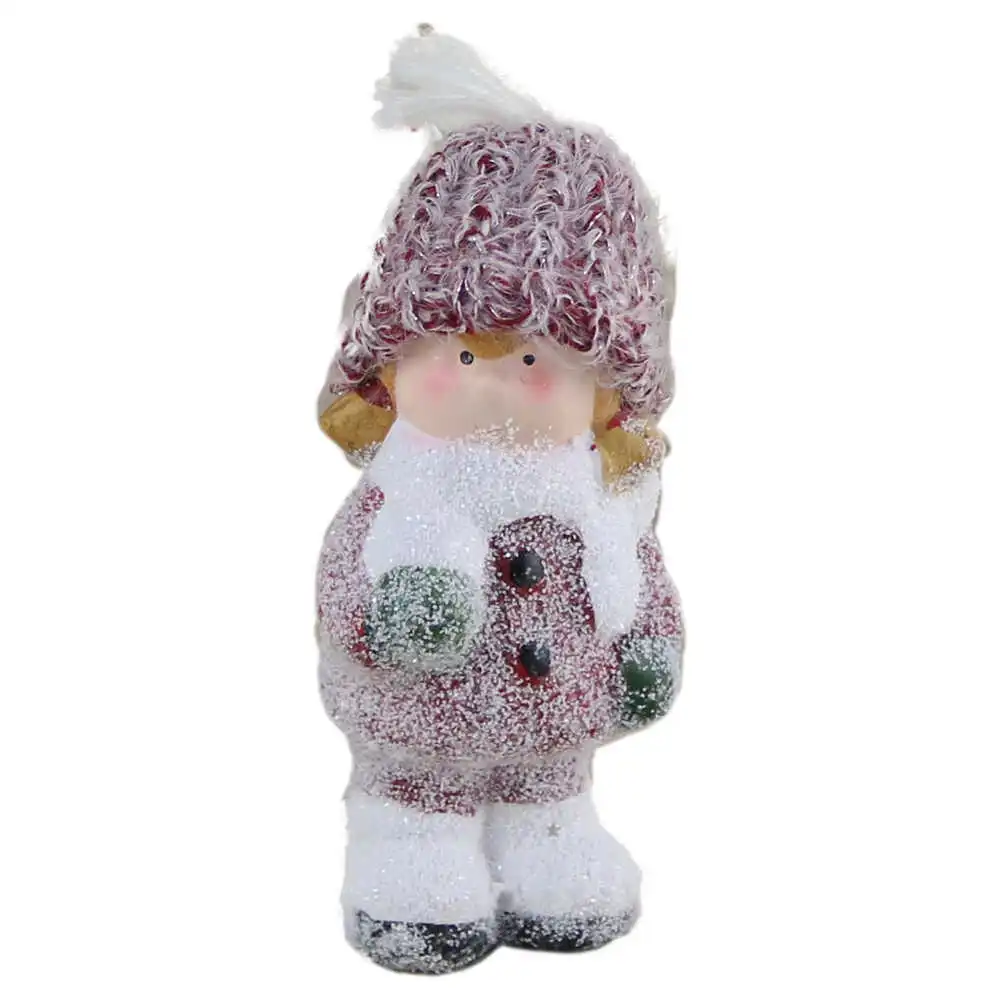 Figurina Copil din ceramica cu caciula tricotata 14 CM Figurina Copil din ceramica cu caciula tricotata 14 CM