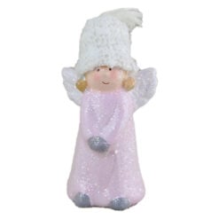 Figurina Ingeras din ceramica cu caciula 12 CM