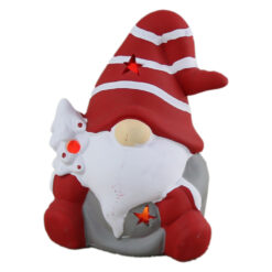 Figurina Mos Craciun din ceramica cu led 8x10 CM