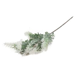 Creanga decorativa Verde/alb cu glitter 50 CM