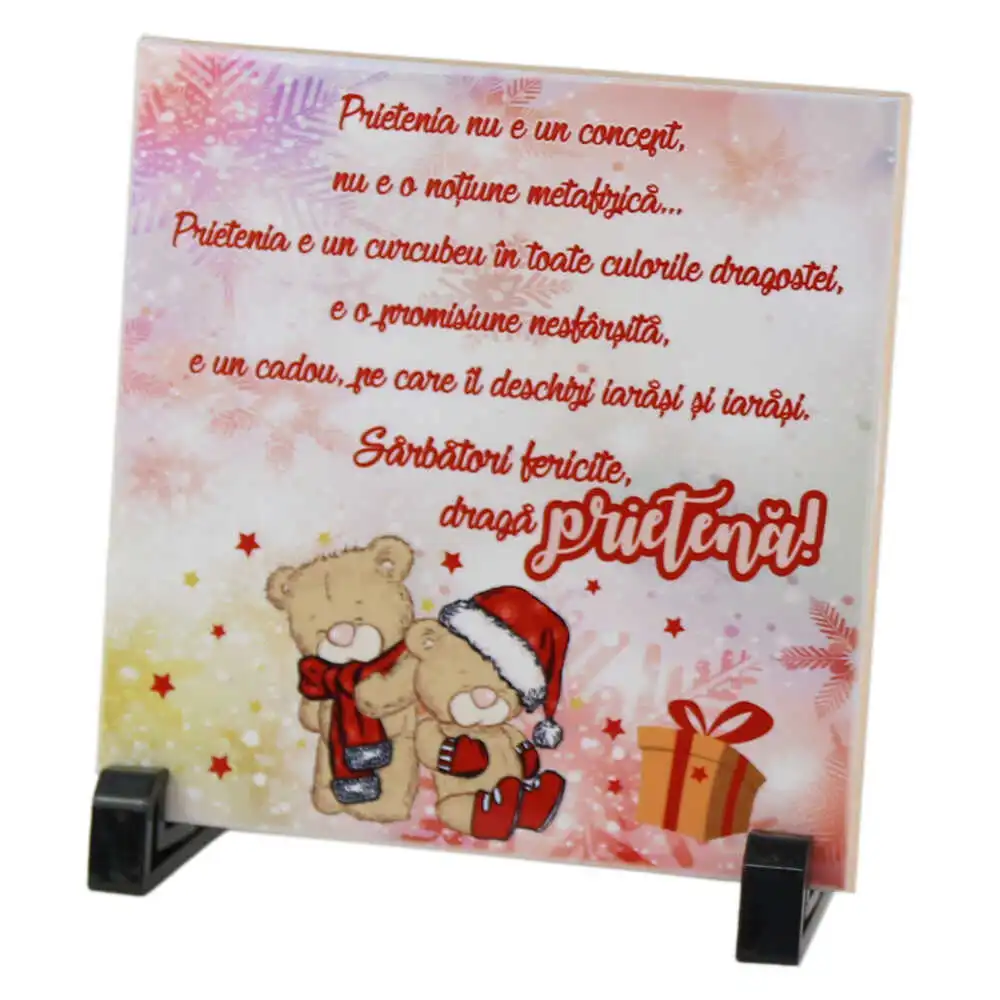 Placa decorativa "Sarbatori Fericite Placa decorativa "Sarbatori Fericite