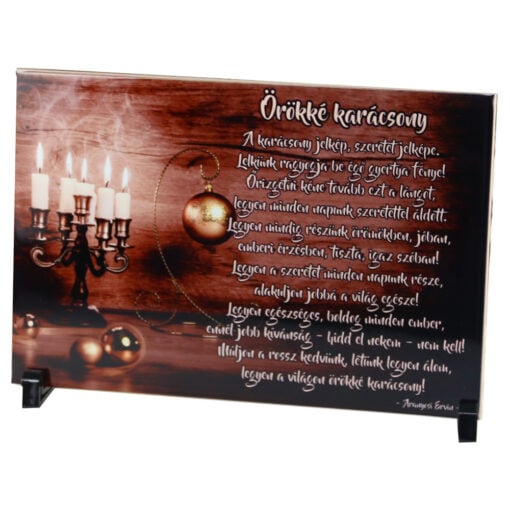 Placa decorativa "Orokke Karacsony" 30x20 CM
