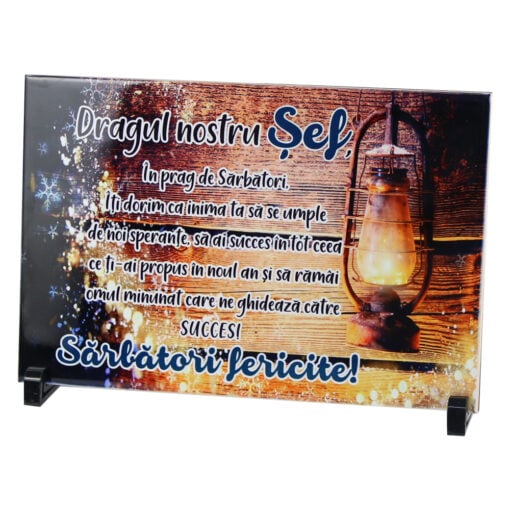 Placa decorativa "Dragul nostru Sef