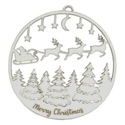Ornament de brad din lemn 11 CM