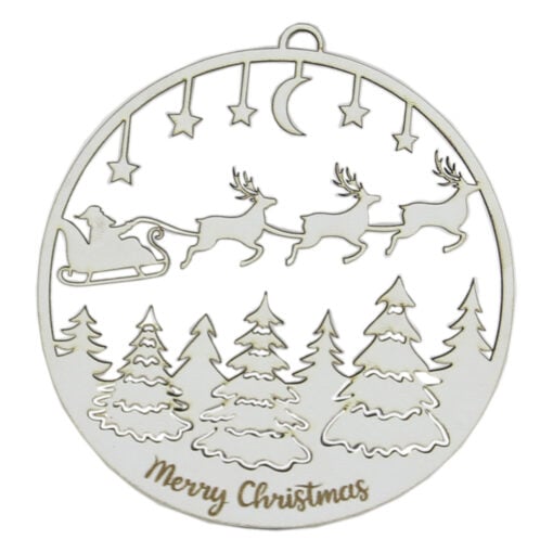Ornament de brad din lemn 11 CM