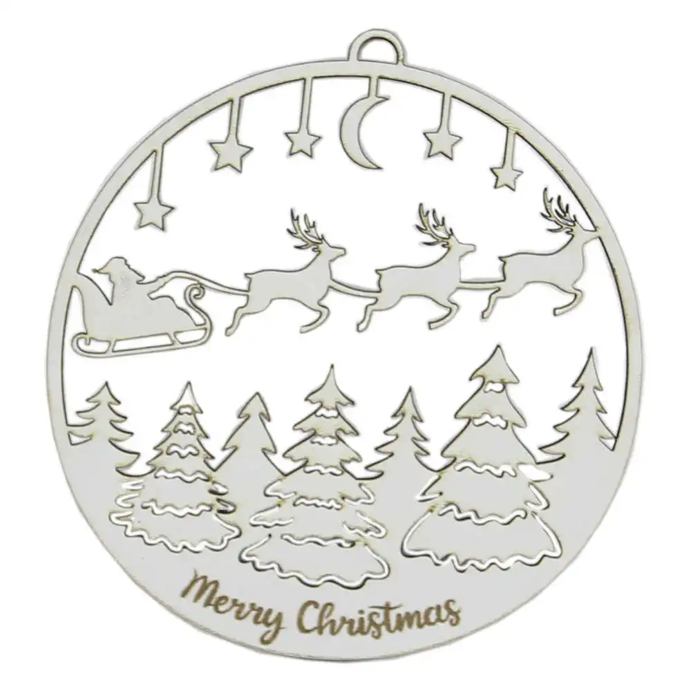 Ornament de brad din lemn 11 CM