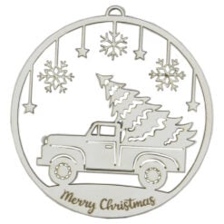 Ornament de brad din lemn 11 CM
