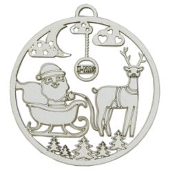 Ornament de brad din lemn 11 CM