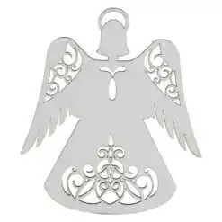 Decoratiune Craciun Ingeras din lemn 15 CM