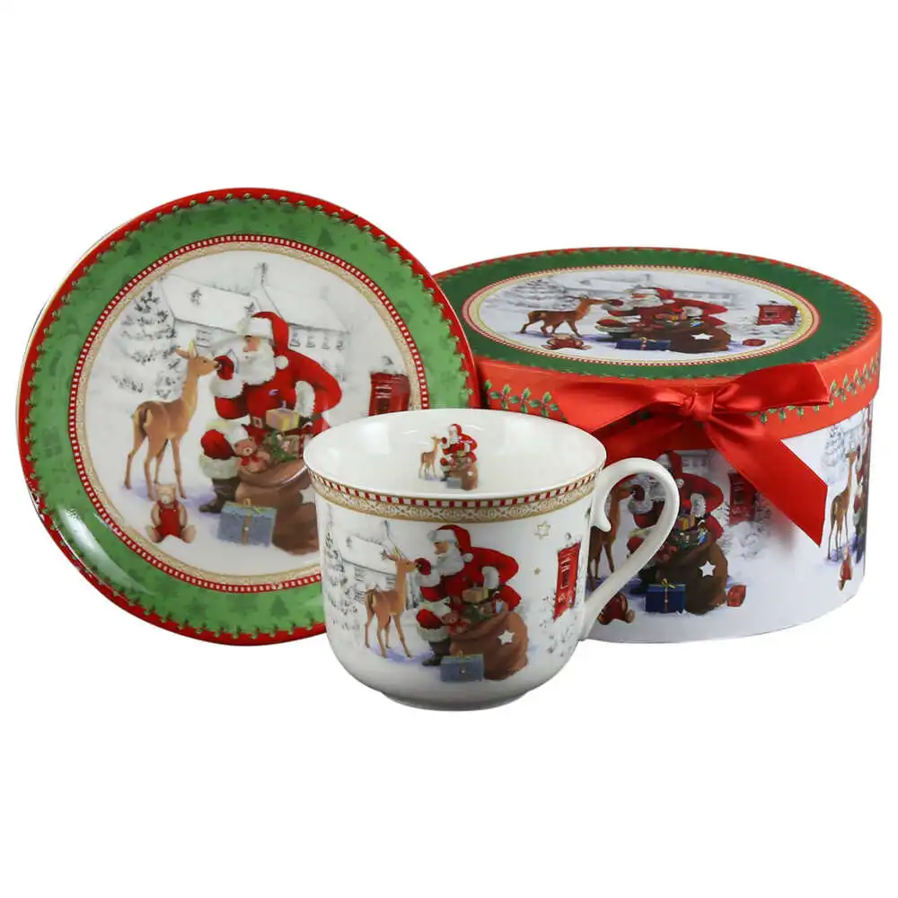 Cana ceramica cu farfurie 330 ml