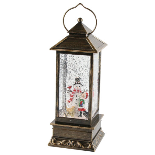 Ornament Craciun muzical cu led Felinar 10x27 CM