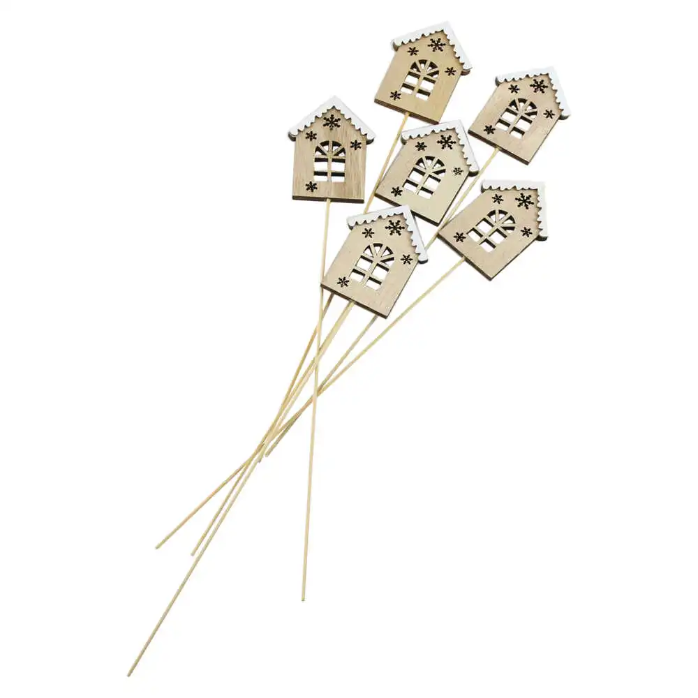 Pick decor Set 6 casute din lemn 5x30 CM Pick decor Set 6 casute din lemn 5x30 CM