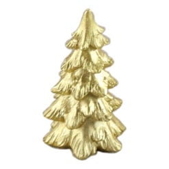 Decoratiune de Craciun Brad auriu din rasina 5x8 CM