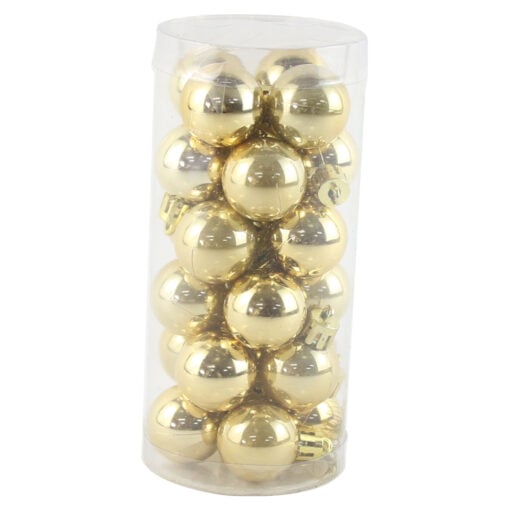 Set 24 globuri din plastic 3 CM