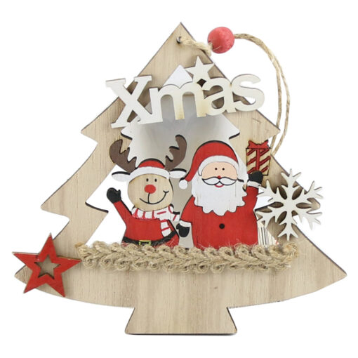 Decor pentru usa din lemn Xmas