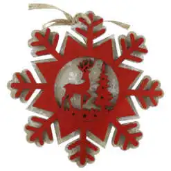 Decor pentru usa din lemn Fulg de nea 15 CM