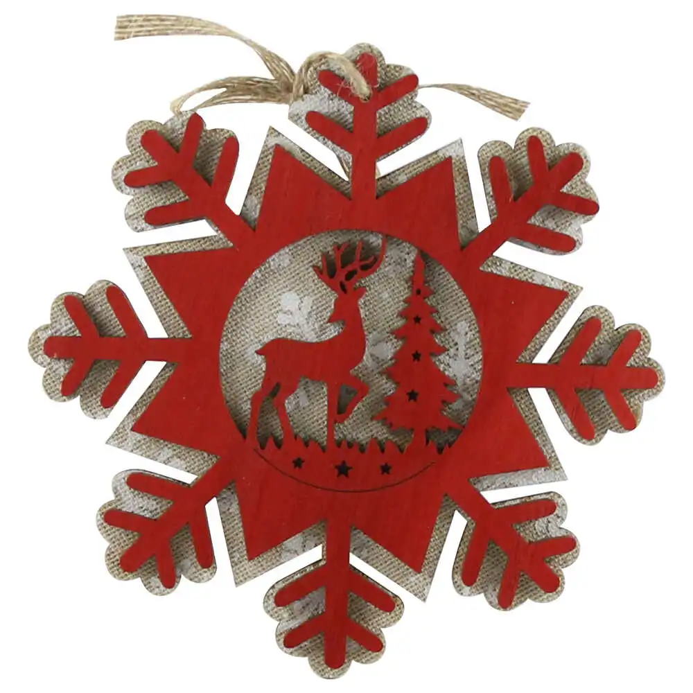 Decor pentru usa din lemn Fulg de nea 15 CM