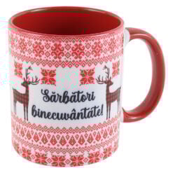 Cana ceramica "Sarbatori Binecuvantate!" 330 ml