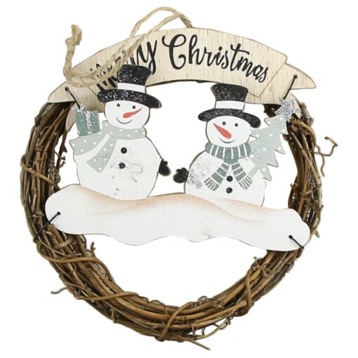 Coronita decor usa rachita 16 CM "Merry Christmas"