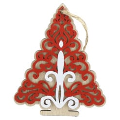 Decor pentru usa din lemn Brad 10x12 CM
