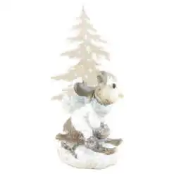 Figurina Ren din rasina cu Brad