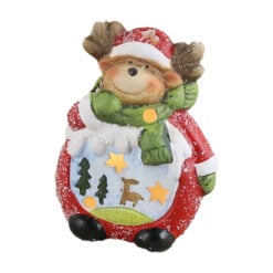 Figurina Ren din ceramica cu led 11 CM