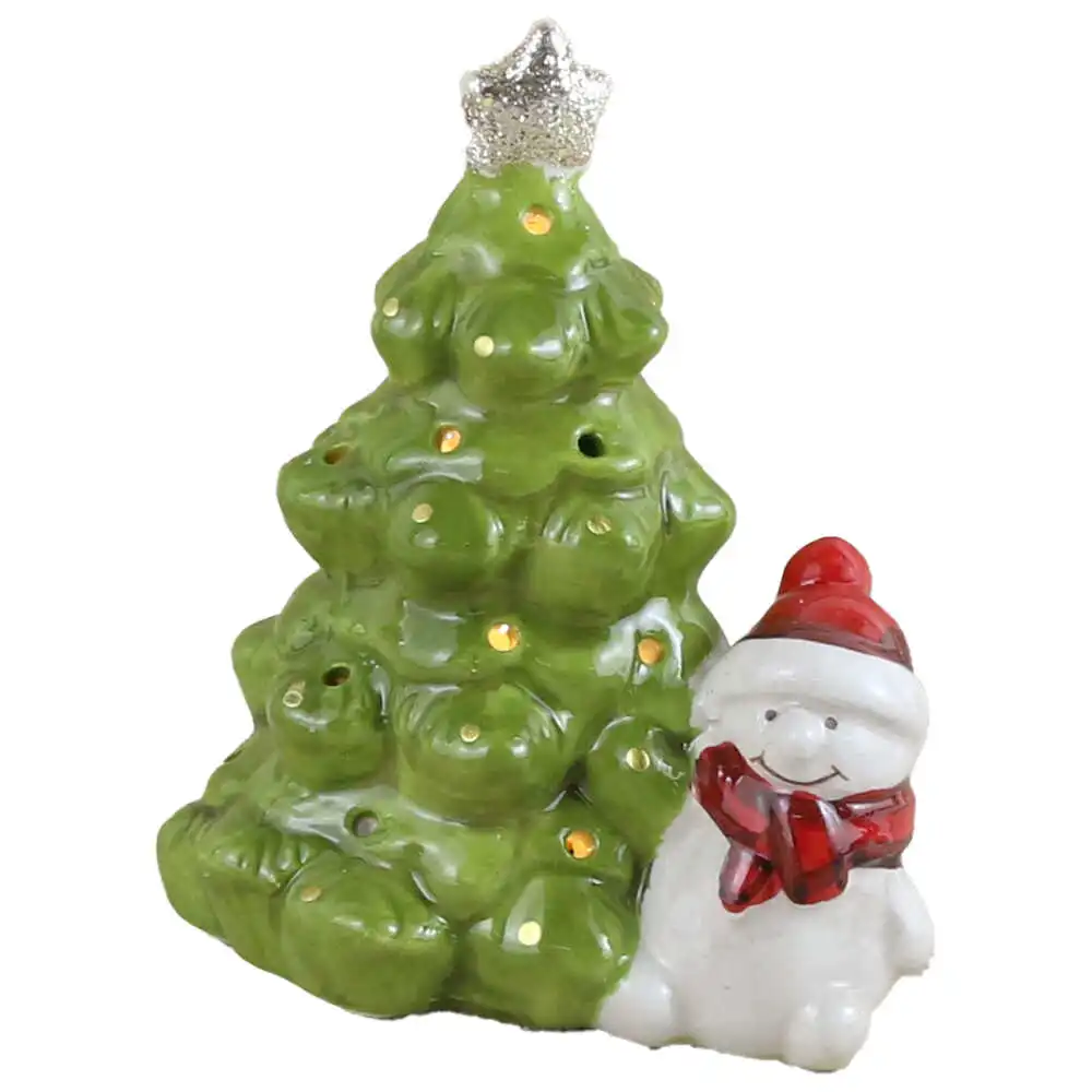 Figurina Om de zapada cu brad 11 CM Figurina Om de zapada cu brad 11 CM