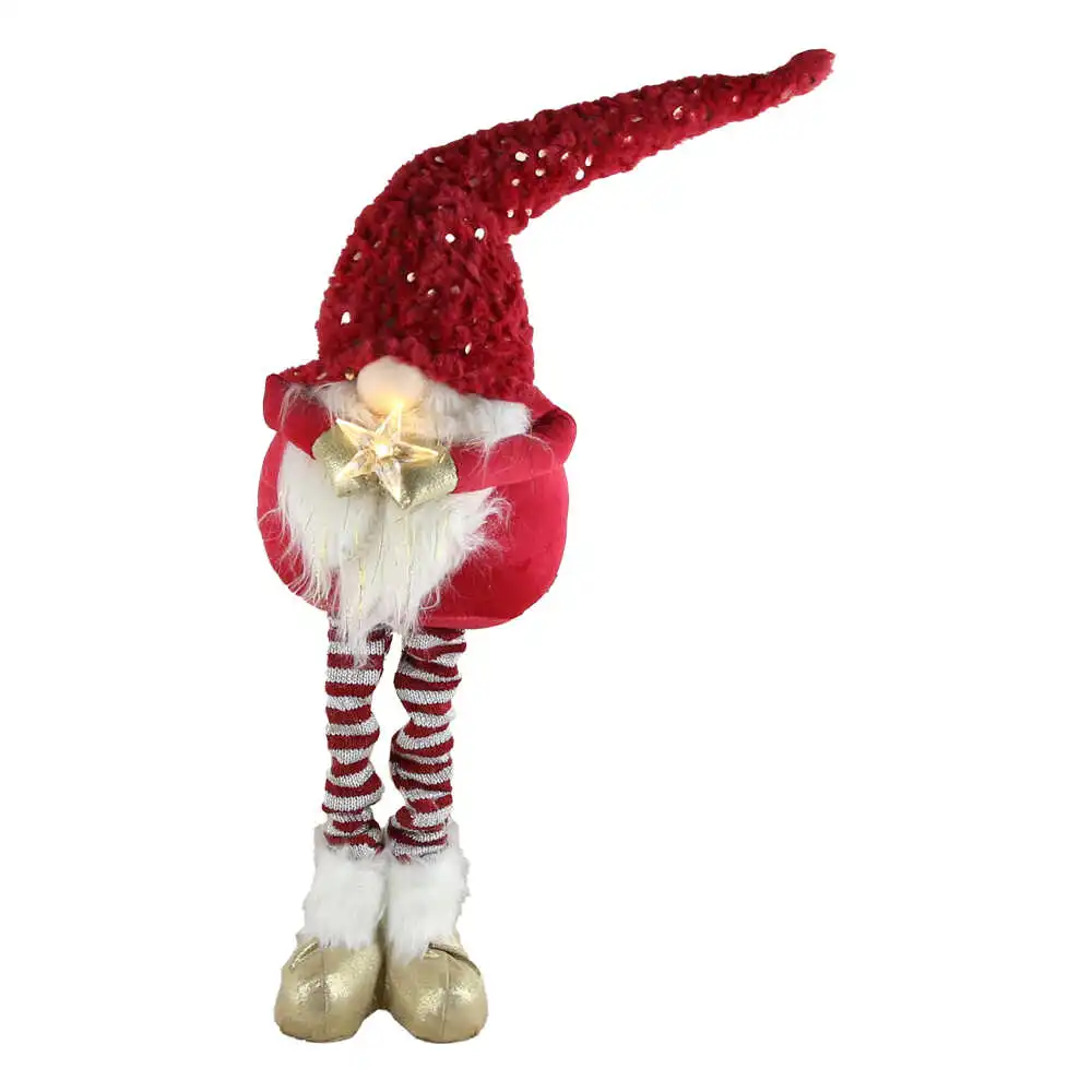Figurina Spiridus din textil cu led 70 CM