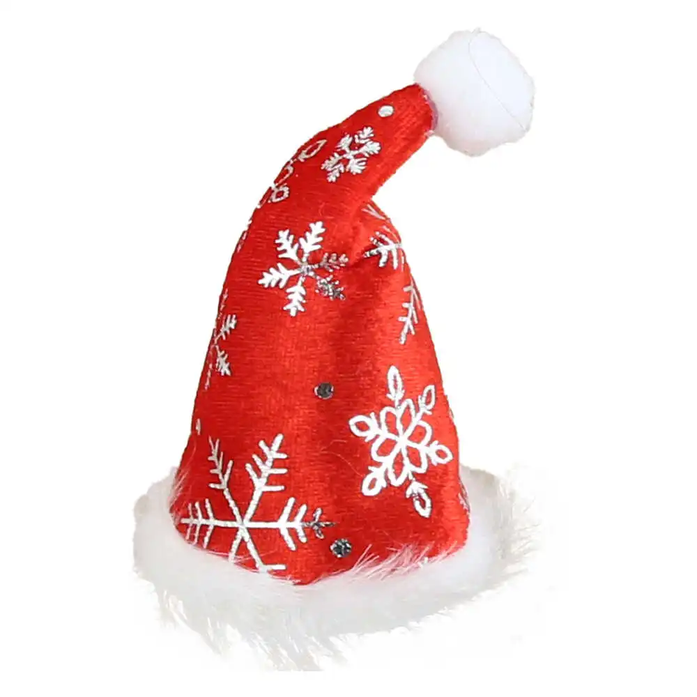 Ornament brad cu clama Caciula de Mos 13 CM Ornament brad cu clama Caciula de Mos 13 CM