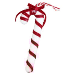 Bastonas decorativ cu agatatoare Candy cane 15 CM