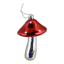 Ornament de brad Ciuperca din plastic 10 CM