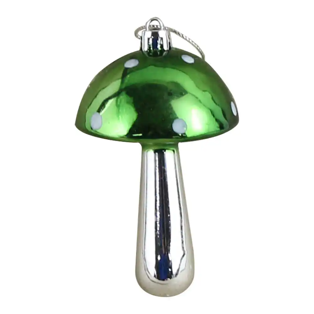 Ornament de brad Ciuperca din plastic 10 CM