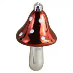 Ornament de brad Ciuperca din plastic 10 CM