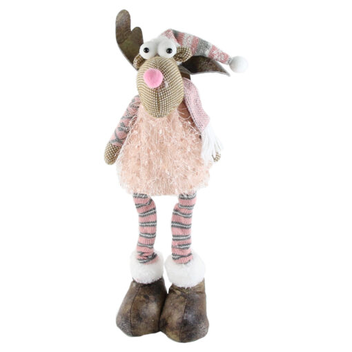 Figurina Ren din textil cu led 45 CM