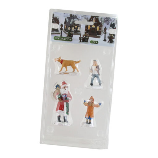 Set 4 figurine din rasina Xmas 6/7 CM