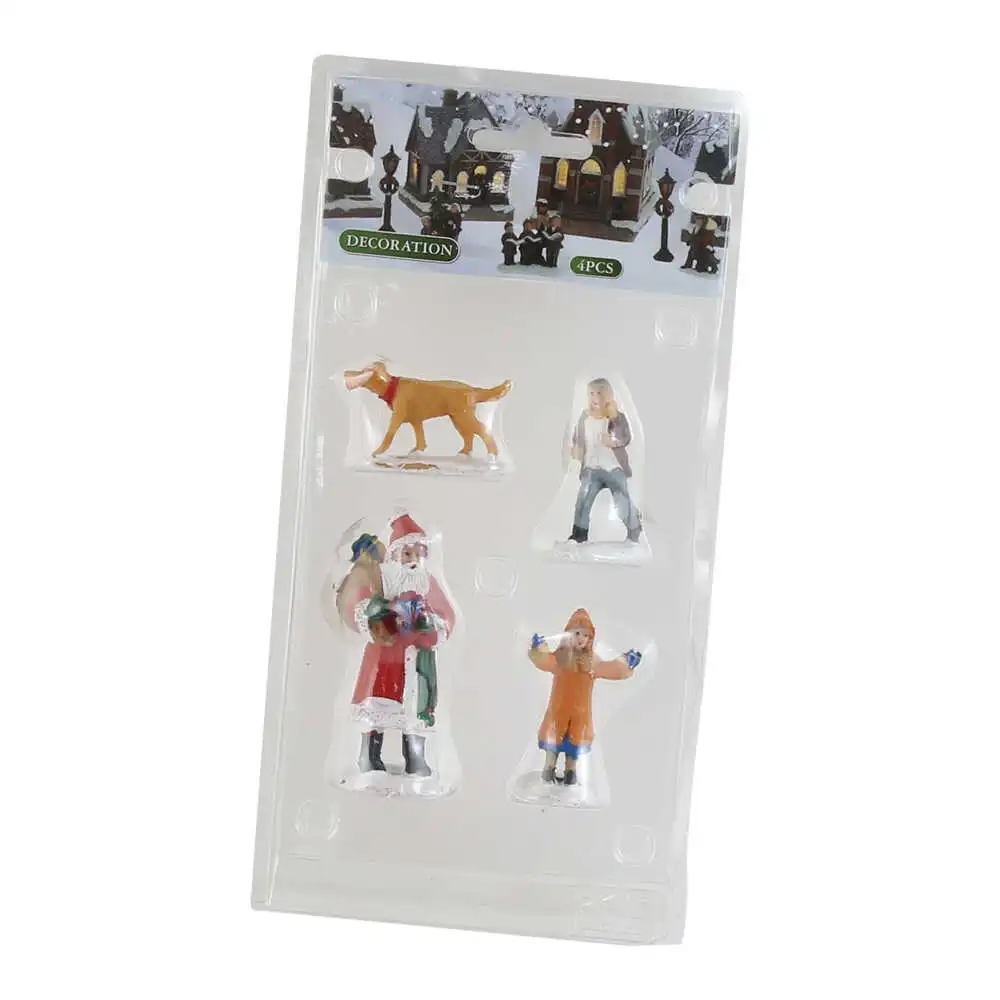 Set 4 figurine din rasina Xmas 6/7 CM Set 4 figurine din rasina Xmas 6/7 CM