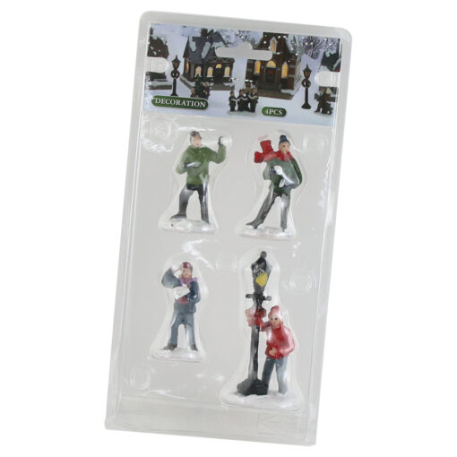 Set 4 figurine din rasina Xmas 6/7 CM
