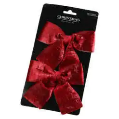 Set 2 fundita rosu 15x13 CM